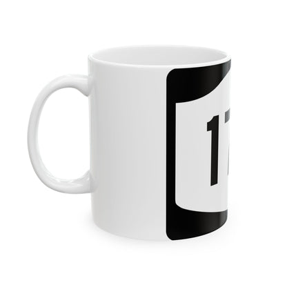 NY-17H (New York) (Road Sign) White Coffee Mug