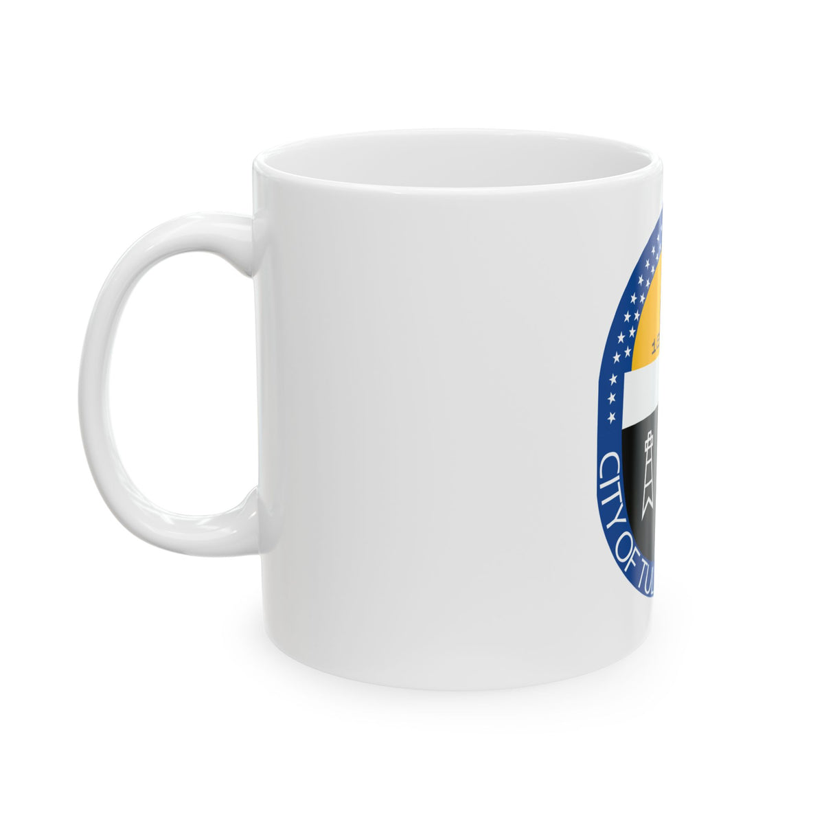 Seal of Tulsa Oklahoma - White Coffee Mug