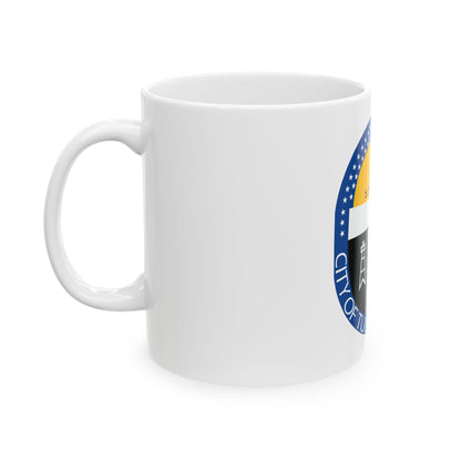 Seal of Tulsa Oklahoma - White Coffee Mug
