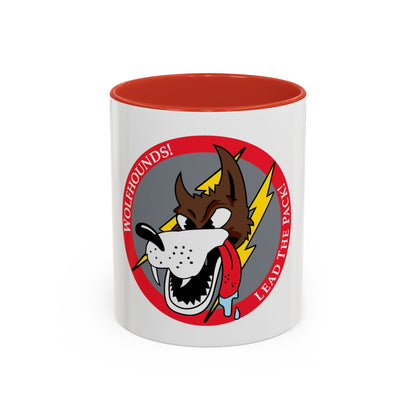 Red Wolfhound Patch (U.S. Air Force) Accent Coffee Mug