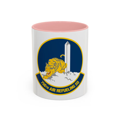 756 Air Refueling Squadron AFRC (U.S. Air Force) Accent Coffee Mug