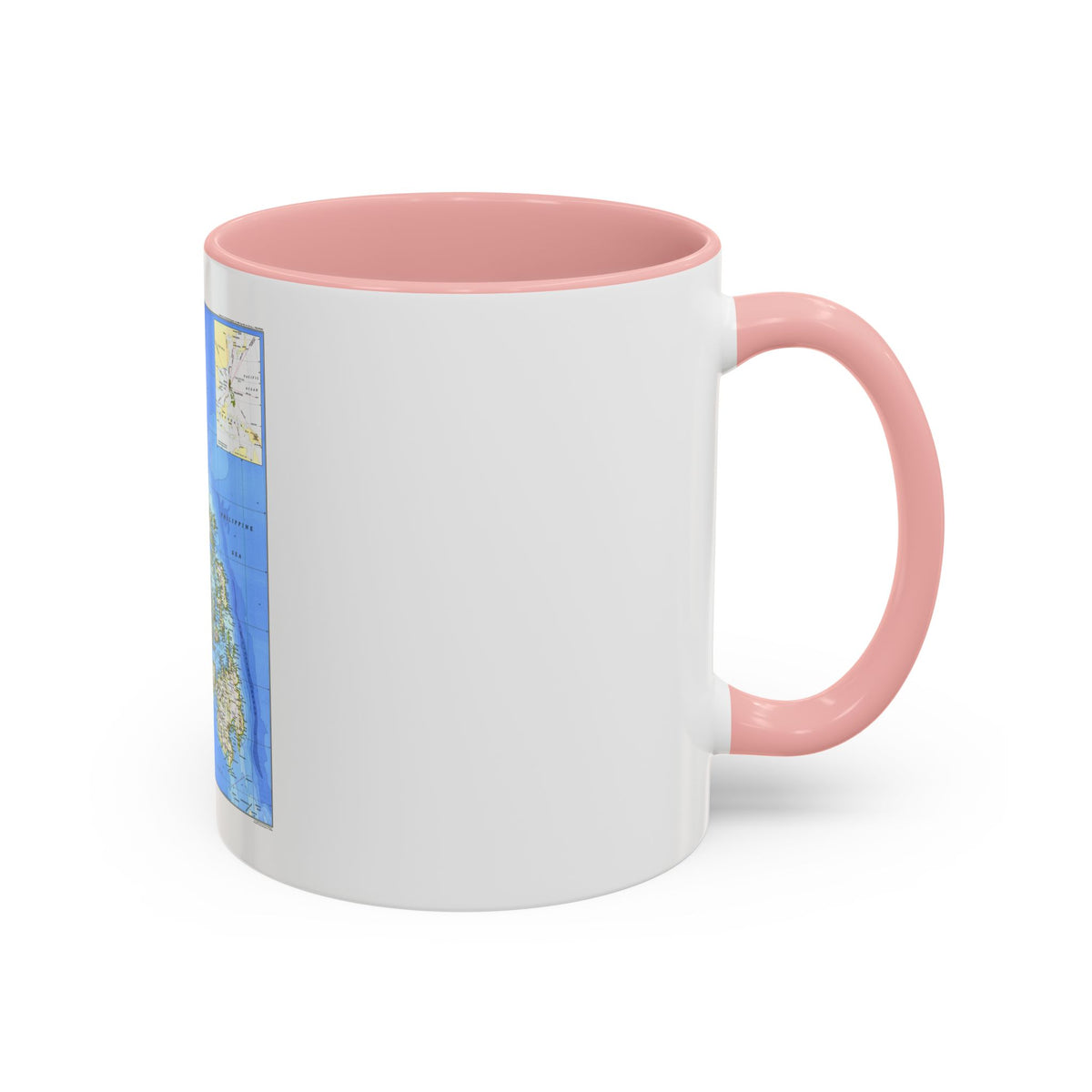 Philippines, The (1986) (Map) Accent Coffee Mug