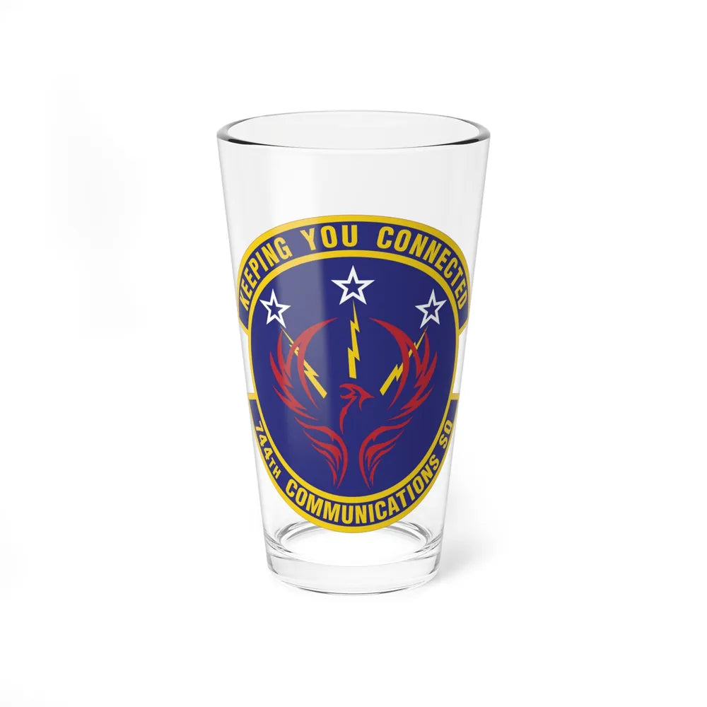 744th Communications Squadron (U.S. Air Force) Pint Glass 16oz-16oz-Go Mug Yourself