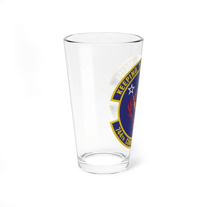 744th Communications Squadron (U.S. Air Force) Pint Glass 16oz-Go Mug Yourself