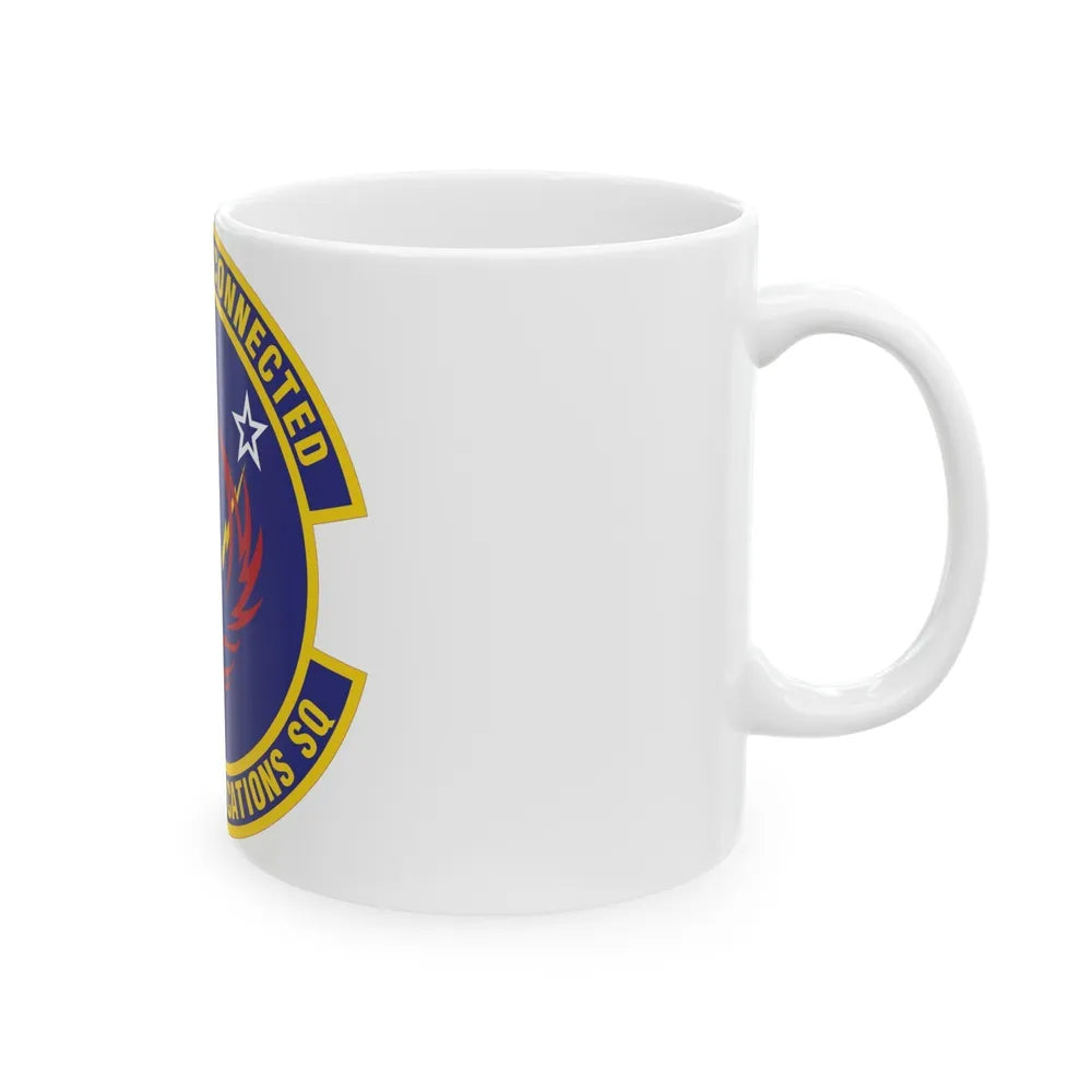 744th Communications Squadron (U.S. Air Force) White Coffee Mug-Go Mug Yourself