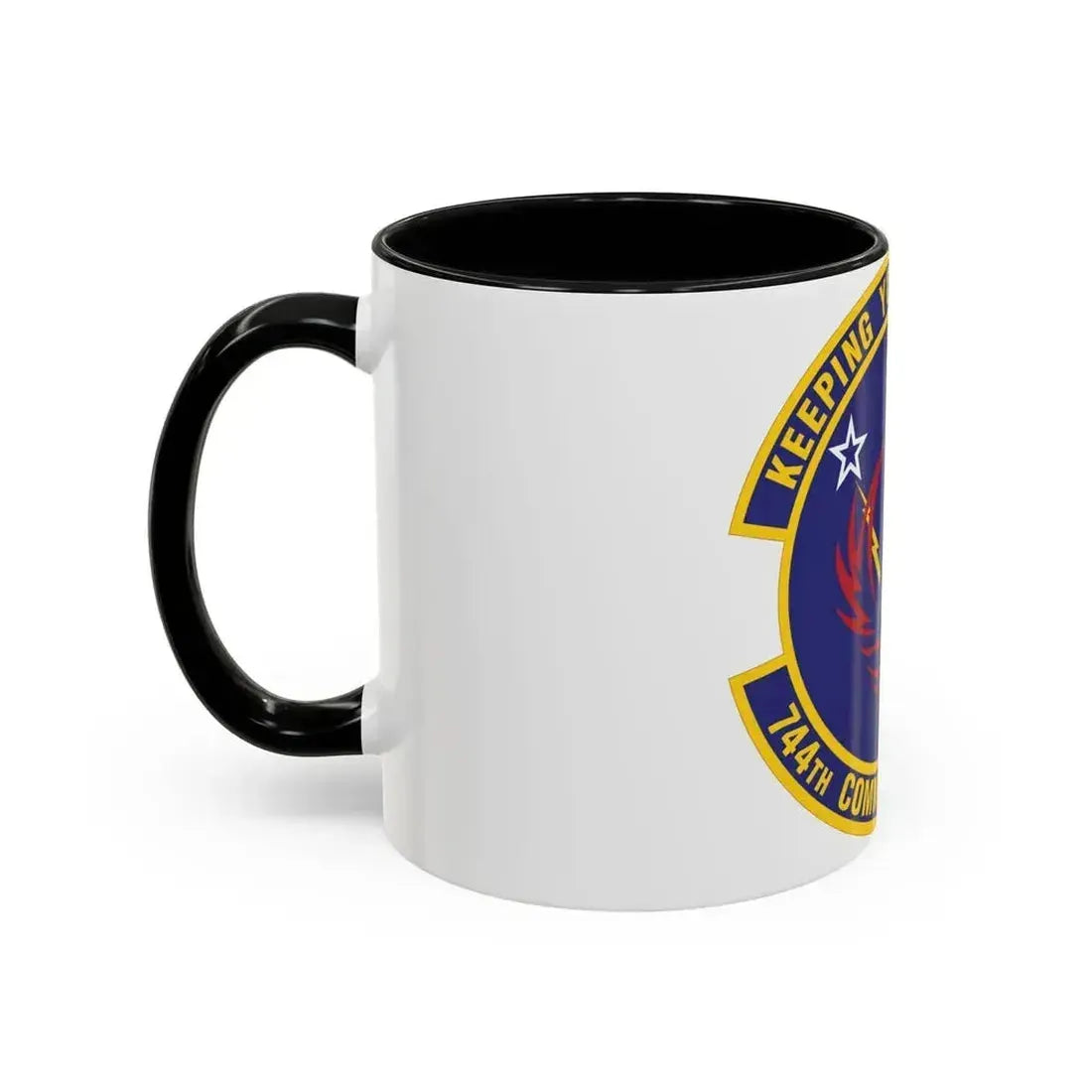 744th Communications Squadron (U.S. Air Force) Accent Coffee Mug - Go Mug Yourself