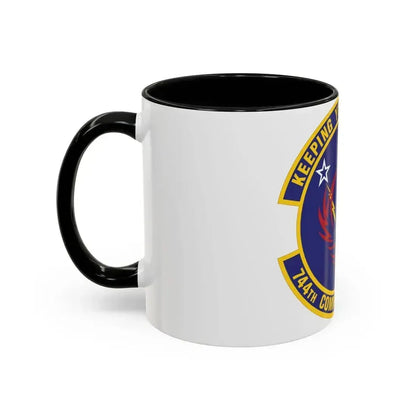 744th Communications Squadron (U.S. Air Force) Accent Coffee Mug - Go Mug Yourself