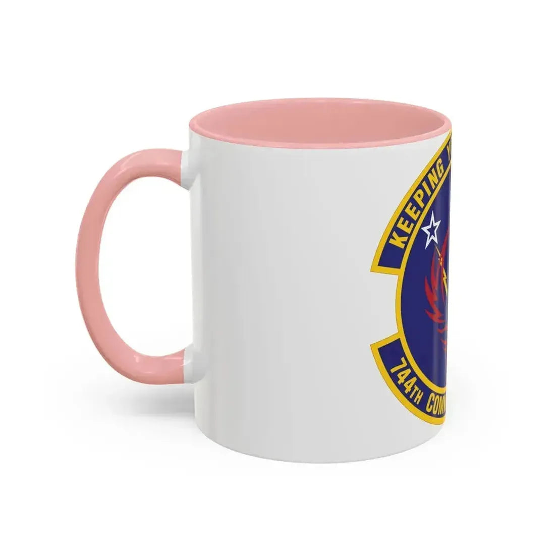 744th Communications Squadron (U.S. Air Force) Accent Coffee Mug - Go Mug Yourself