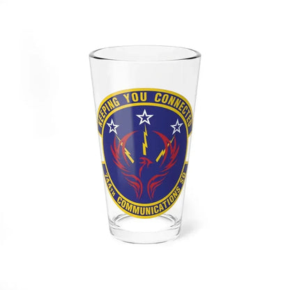744th Communications Squadron (U.S. Air Force) Pint Glass 16oz 16oz - Go Mug Yourself