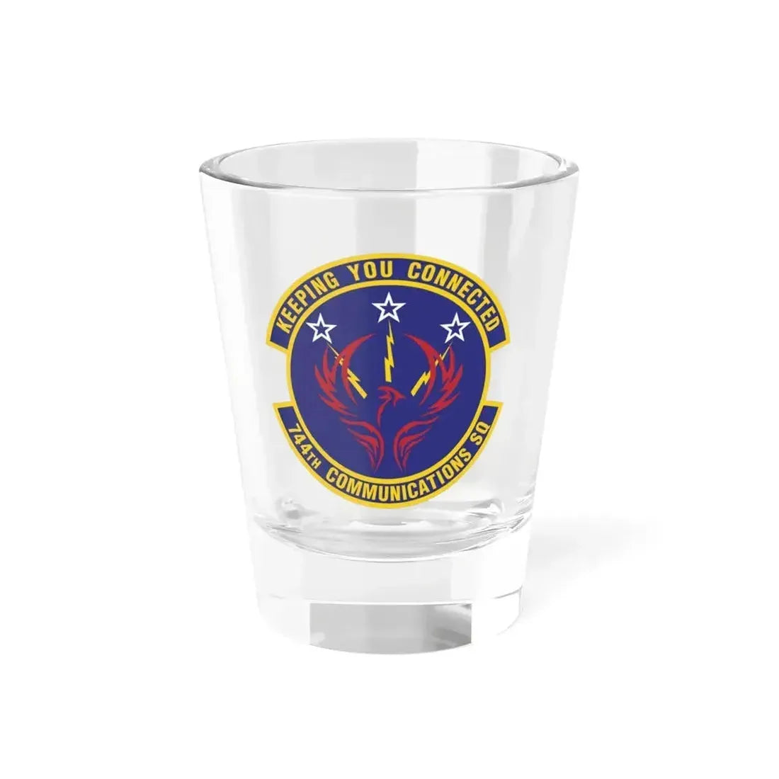 744th Communications Squadron (U.S. Air Force) Shot Glass 1.5oz 1.5oz - Go Mug Yourself