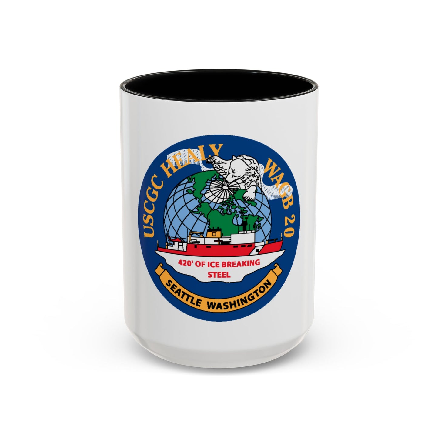 USCGC Healy WAGB 20 Seattle Wash (U.S. Coast Guard) Accent Coffee Mug