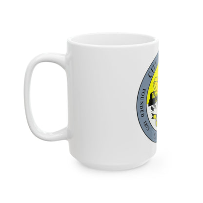 Seal of Downey California - White Coffee Mug