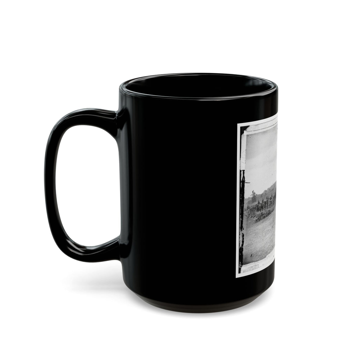 Antietam, Maryland. Captain J.M. Knap's Penn. Independent Battery  E  Light Artillery (U.S. Civil War) Black Coffee Mug