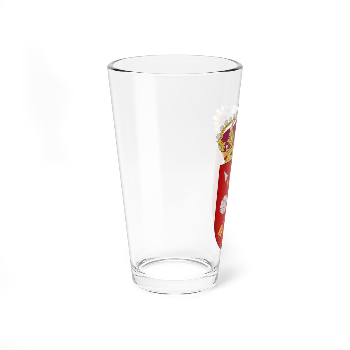 Närke vapen med kunglig krona (Sweden) (Coat of Arms) Pint Glass 16oz