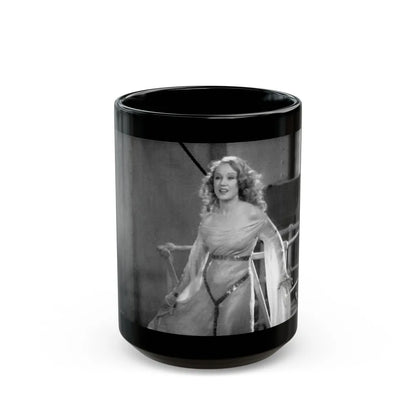 Fay Wray #25 (Vintage Female Icon) Black Coffee Mug-15oz-Go Mug Yourself