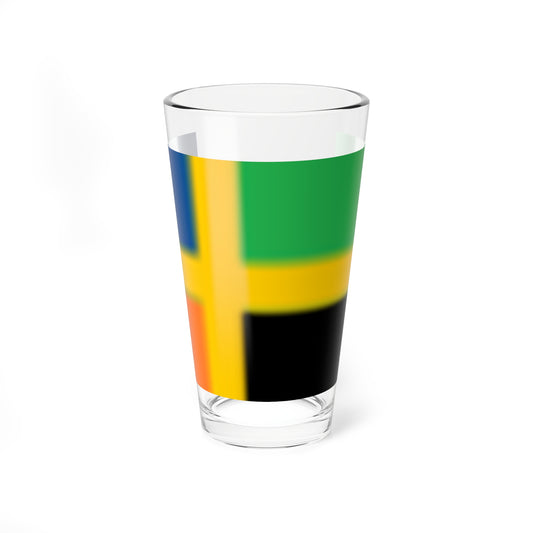 Flag of Bergslagen (Sweden) Pint Glass 16oz