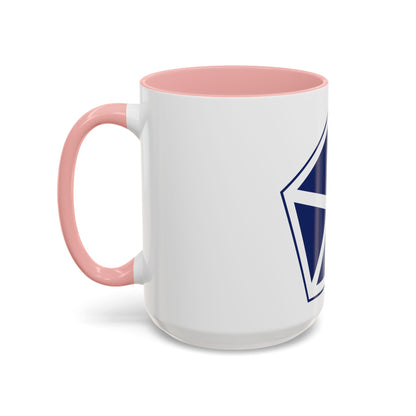 V Corps United States (U.S. Army) Accent Coffee Mug