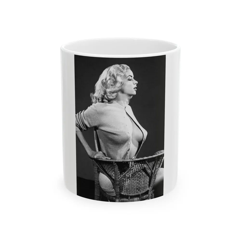 Eve Meyer #34 (Vintage Female Icon) White Coffee Mug-11oz-Go Mug Yourself