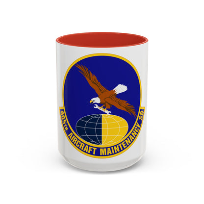 605 Aircraft Maintenance Squadron AMC (U.S. Air Force) Accent Coffee Mug