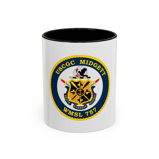 USCGC MIDGETT WMSL 757 (U.S. Coast Guard) Accent Coffee Mug