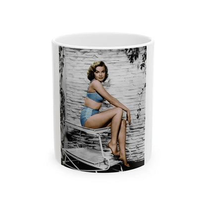 Leslie Parrish #42 (Vintage Female Icon) White Coffee Mug-11oz-Go Mug Yourself