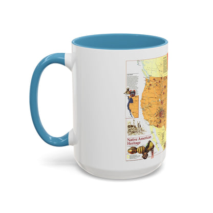 North America - Native American Heritage (1991) (Map) Accent Coffee Mug