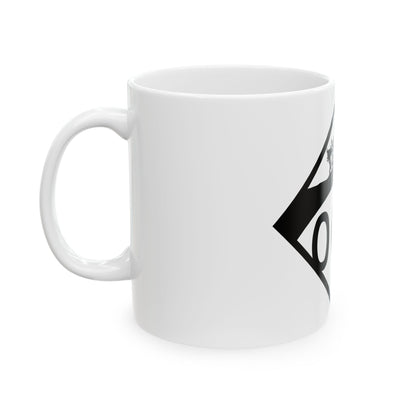 N-000 1950s template (Nebraska) (Road Sign) White Coffee Mug