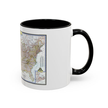 USA - The United States (1946) (Map) Accent Coffee Mug
