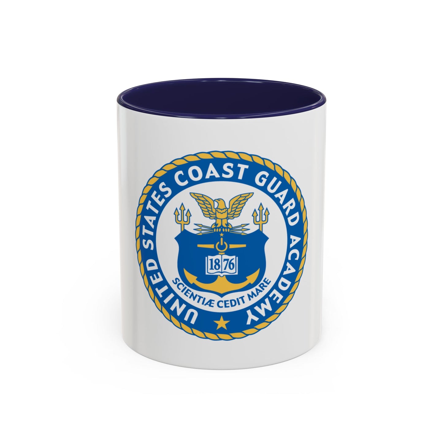 USCG Academy (U.S. Coast Guard) Accent Coffee Mug