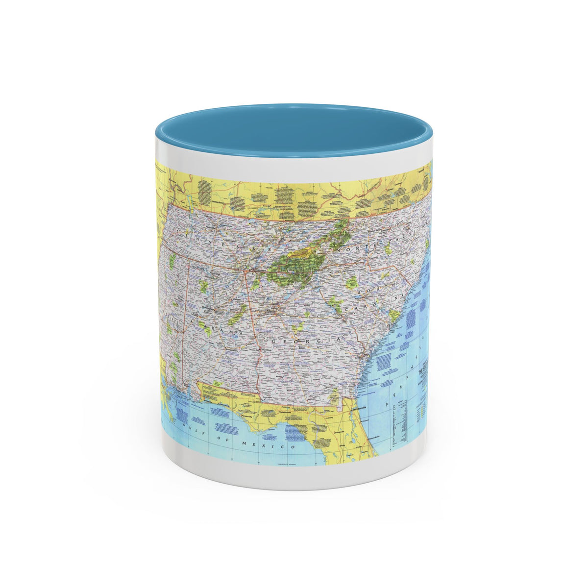 USA - Southeast 1 (1975) (Map) Accent Coffee Mug