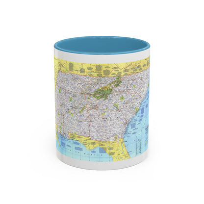 USA - Southeast 1 (1975) (Map) Accent Coffee Mug
