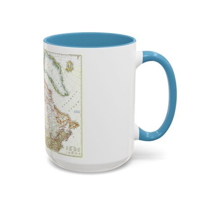 North America - Canada, Alaska, Greenland (1947) (Map) Accent Coffee Mug