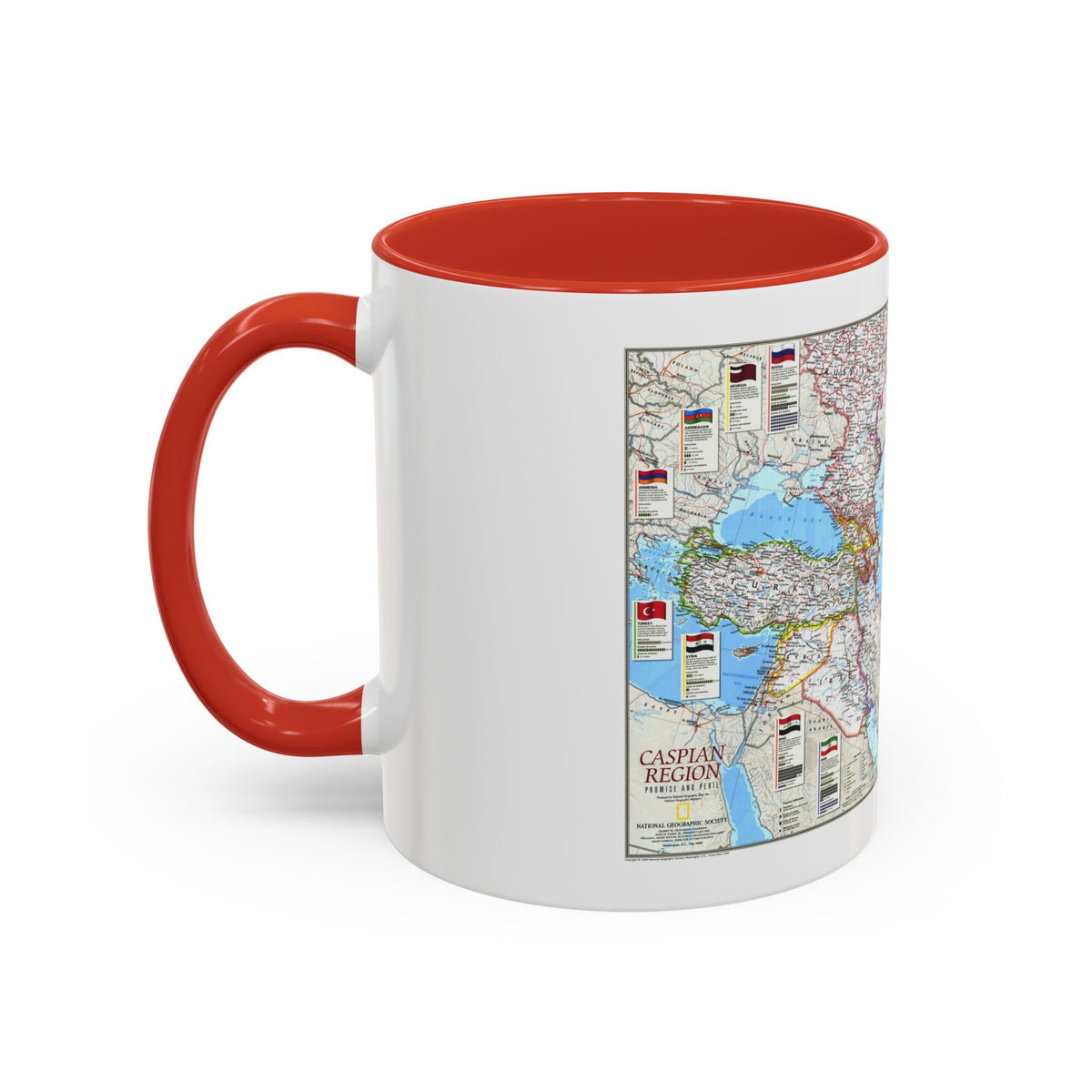 Caspian Region- Promise and Peril (1999) (Map) Accent Coffee Mug