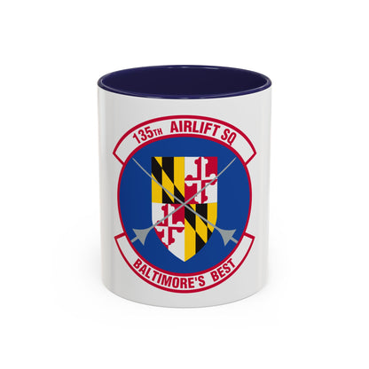 135 Airlift Squadron (U.S. Air Force) Accent Coffee Mug