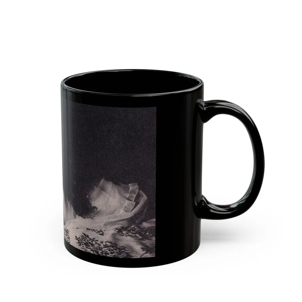 Julie Newmar #377 (Vintage Female Icon) Black Coffee Mug-Go Mug Yourself