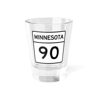 MN-90 1948 (Minnesota) (Road Sign) Shot Glass 1.5oz