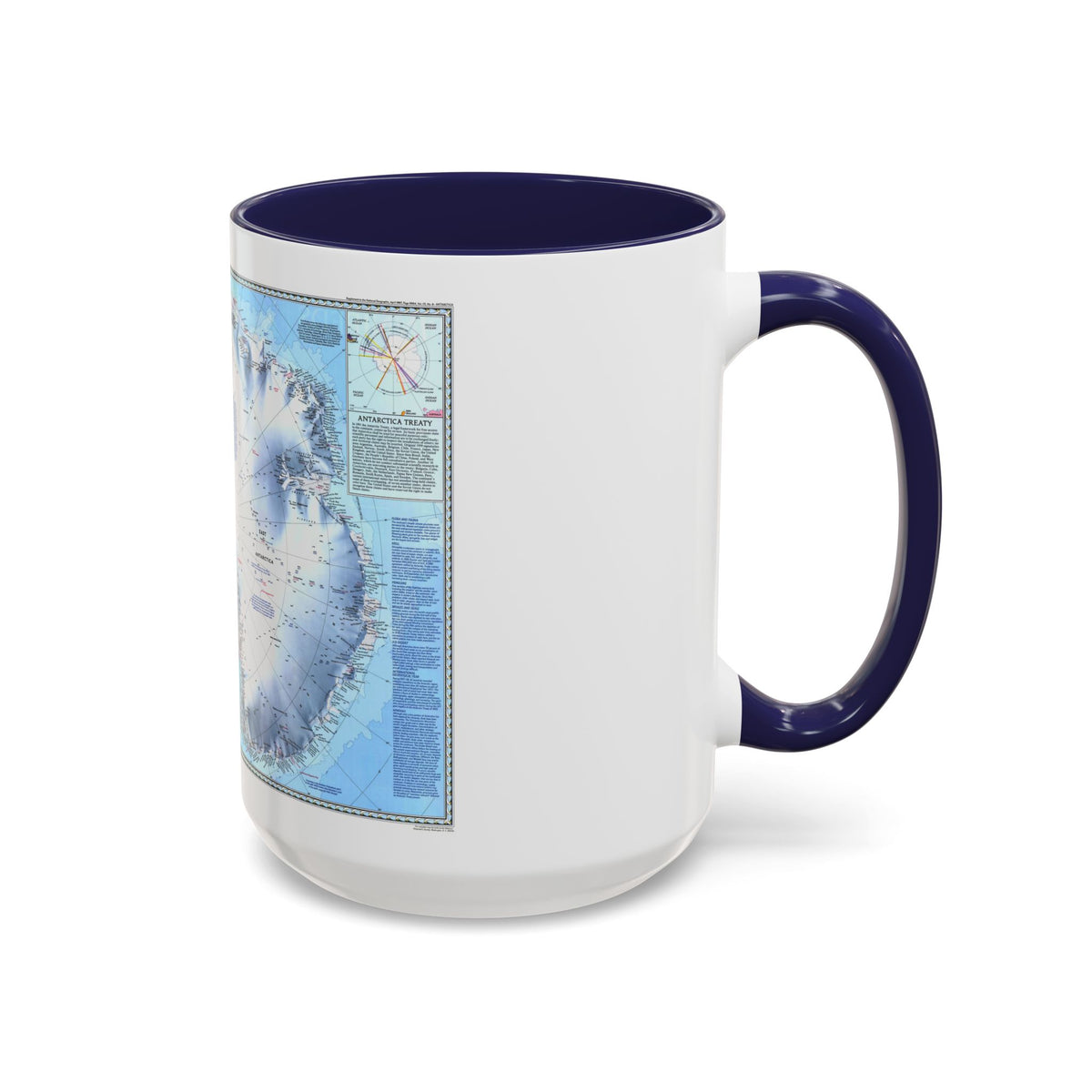 Antarctica (1987) (Map) Accent Coffee Mug