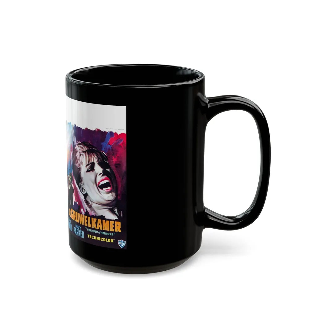 CHAMBER OF HORRORS (BELGIAN) 1966 Movie Poster - Black Coffee Mug-Go Mug Yourself