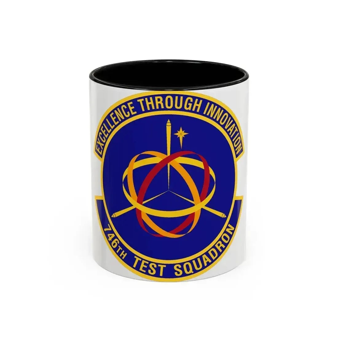 746th Test Squadron (U.S. Air Force) Accent Coffee Mug 11oz Black - Go Mug Yourself