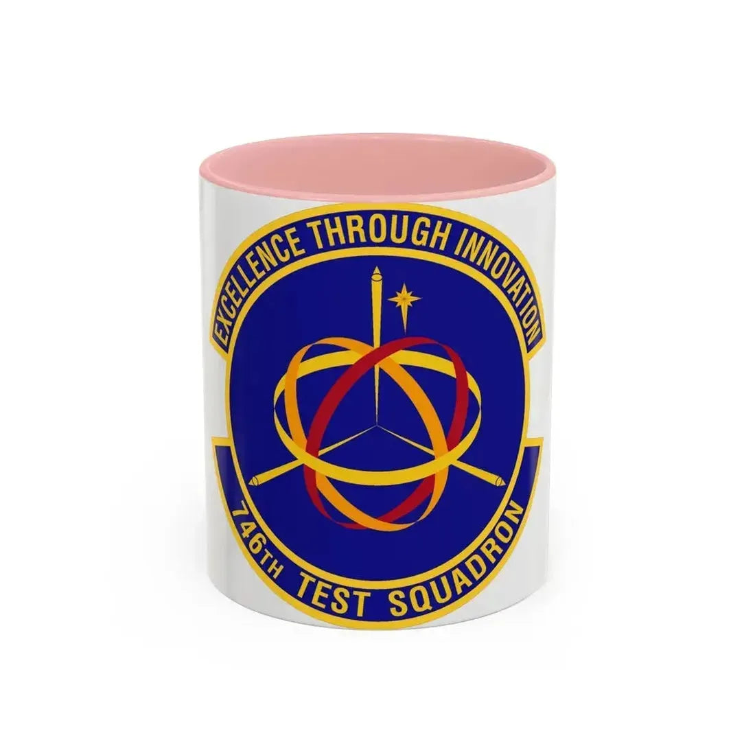 746th Test Squadron (U.S. Air Force) Accent Coffee Mug 11oz Pink - Go Mug Yourself
