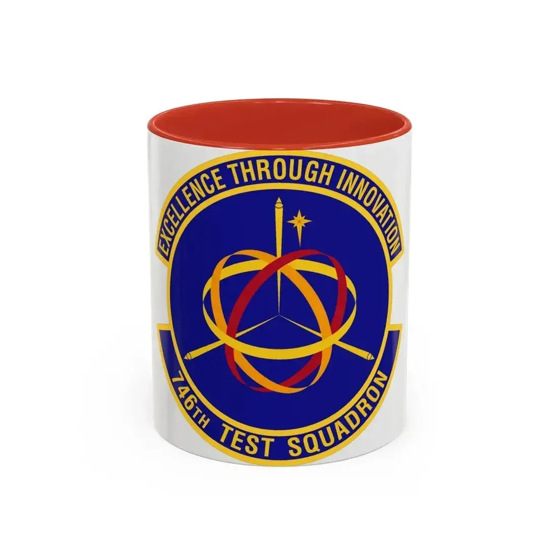 746th Test Squadron (U.S. Air Force) Accent Coffee Mug 11oz Red - Go Mug Yourself