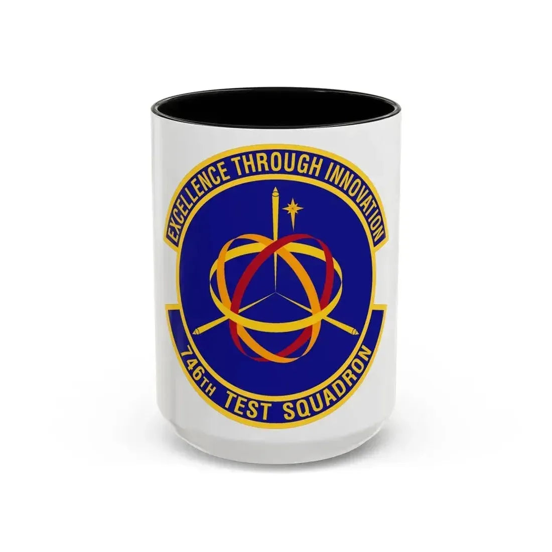 746th Test Squadron (U.S. Air Force) Accent Coffee Mug 15oz Black - Go Mug Yourself