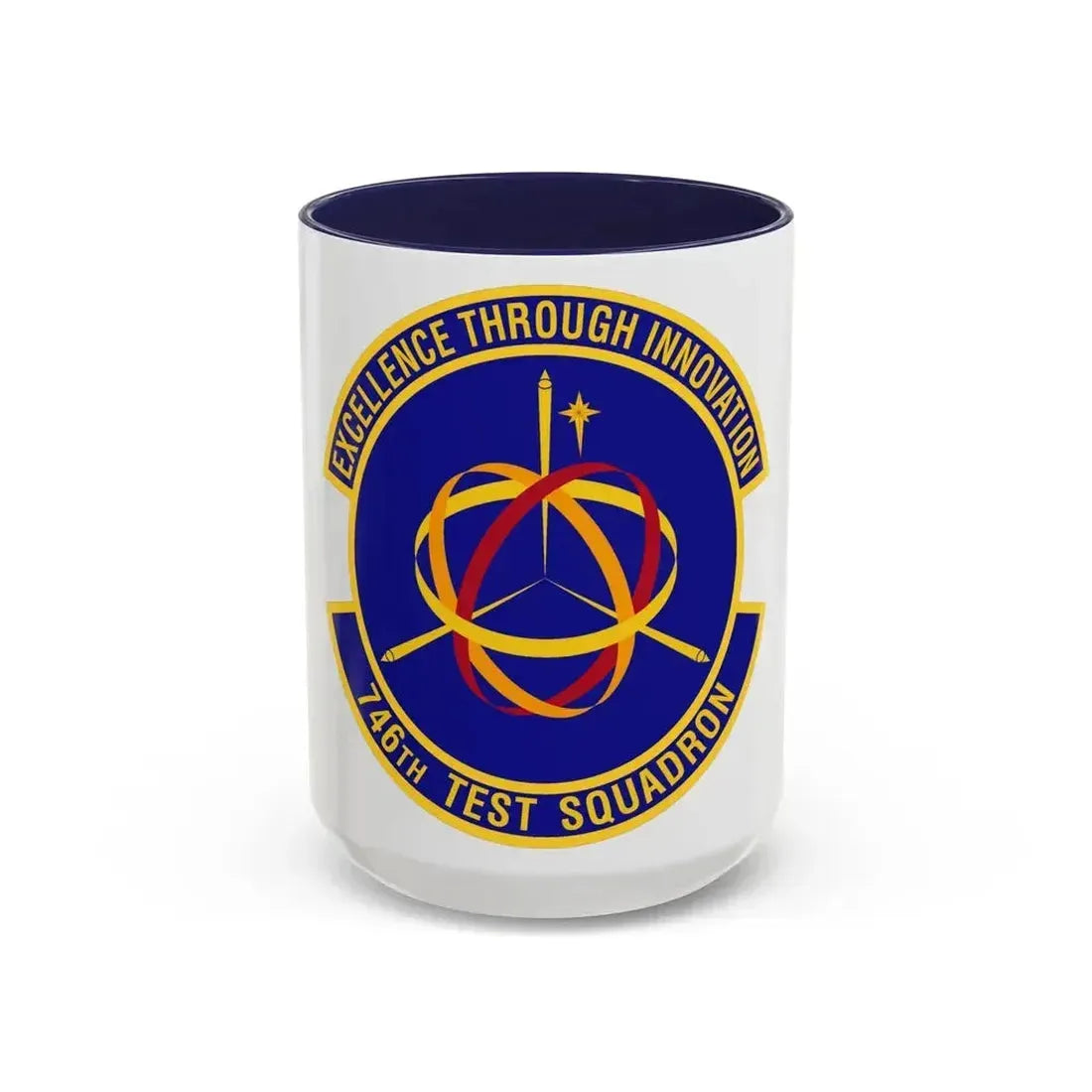746th Test Squadron (U.S. Air Force) Accent Coffee Mug 15oz Navy - Go Mug Yourself