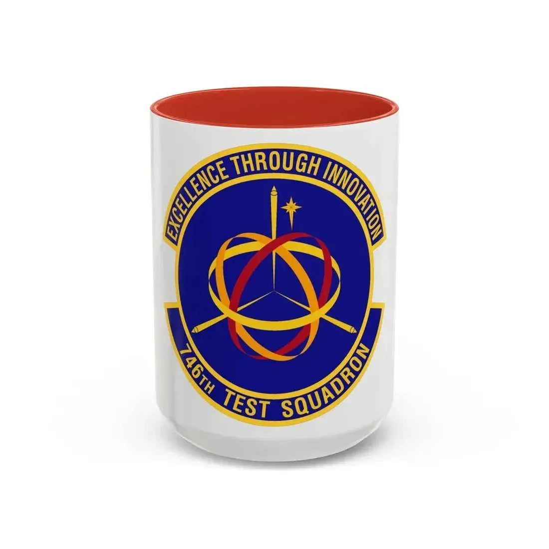 746th Test Squadron (U.S. Air Force) Accent Coffee Mug 15oz Red - Go Mug Yourself