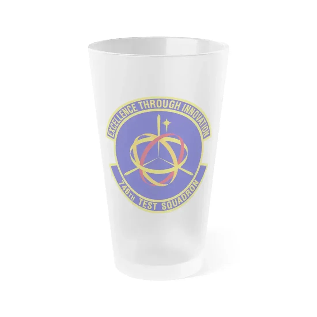 746th Test Squadron (U.S. Air Force) Frosted Pint Glass 16oz Default Title - Go Mug Yourself