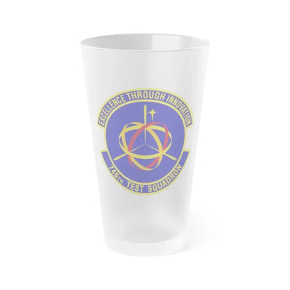 746th Test Squadron (U.S. Air Force) Frosted Pint Glass 16oz Default Title - Go Mug Yourself