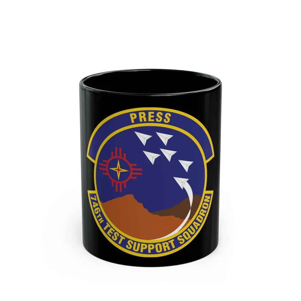 746th Test Support Squadron (U.S. Air Force) Black Coffee Mug-11oz-Go Mug Yourself