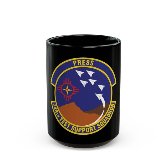 746th Test Support Squadron (U.S. Air Force) Black Coffee Mug-15oz-Go Mug Yourself