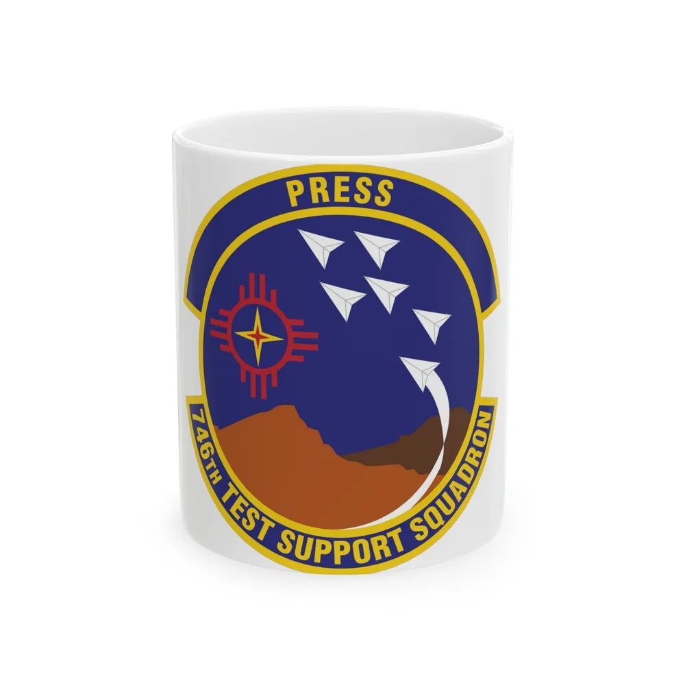 746th Test Support Squadron (U.S. Air Force) White Coffee Mug-11oz-Go Mug Yourself