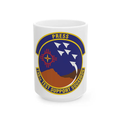 746th Test Support Squadron (U.S. Air Force) White Coffee Mug-15oz-Go Mug Yourself